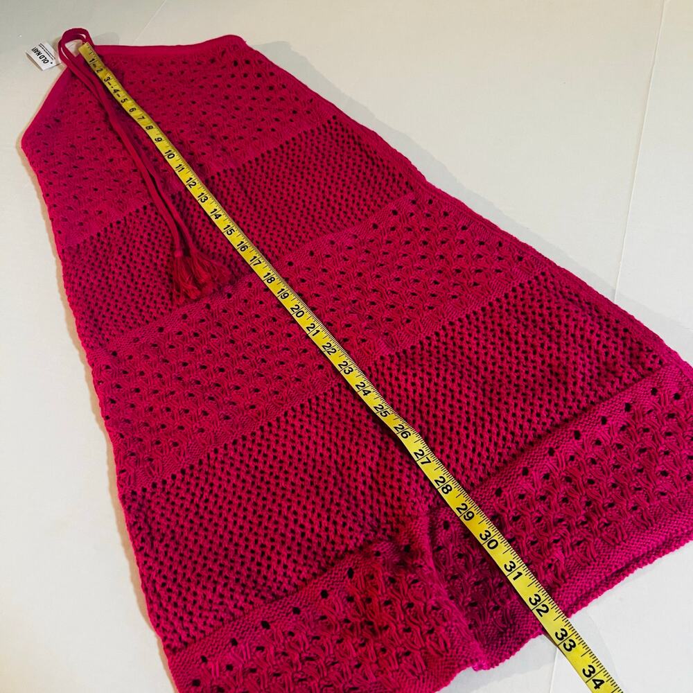 Old Navy Crochet Knit Halter Sleeveless Dress Size XS NWT Pink - Picture 6 of 7